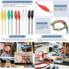 AYMBH 10PCS 50cm Double-Ended Alligator Clips Test Leads Insulated PVC