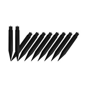 Galavasen 10 Pack Solar Light Replacement Stakes(Light Poles Inside Diameter 0.73 inch), ABS Reinforced Ground Spikes with Wire Holes for Outdoor Solar Light Pathway Christmas Landscape Garden Deco