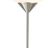 HomeRoots 71" Silver Metal Two Light Torchiere Floor Lamp with