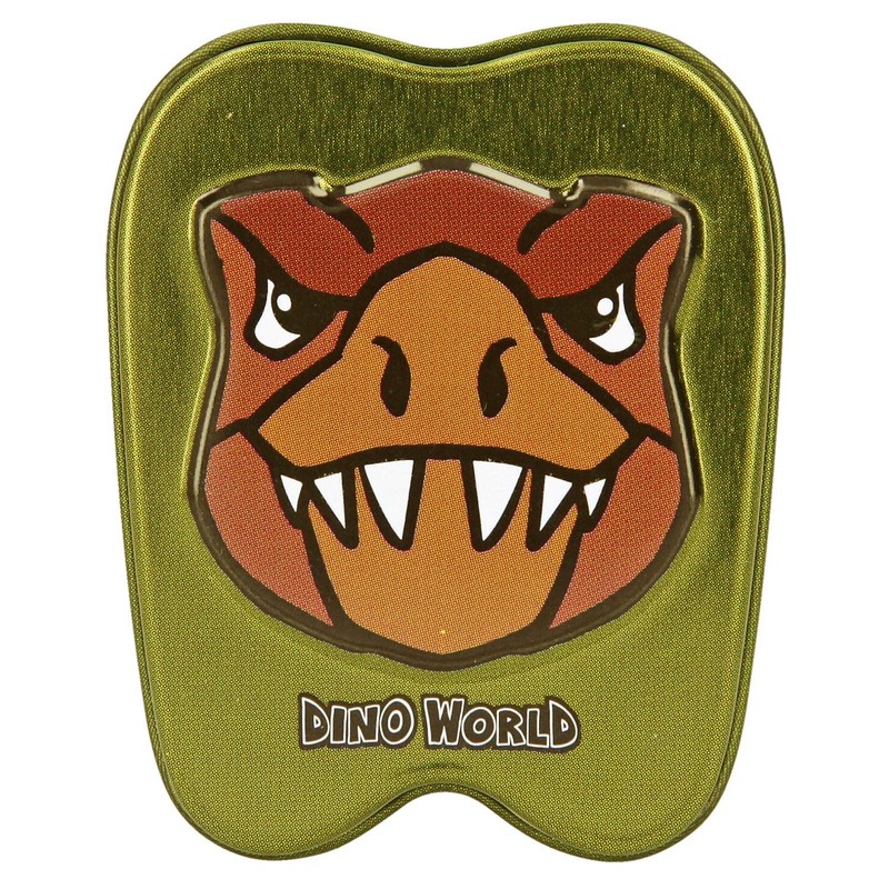 Depesche 5615 Tin Box Dino World, approx. 5.4 x 4.3
