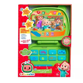 vic_space1 Learn & Sing Laptop Toy CoComelon Kids Lights Sounds Animal Recognition Numbers
