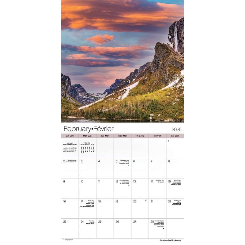 2025 Atlantic Canada Wall Calendar