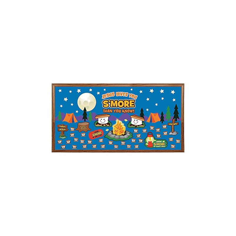 Fun Express Jesus Loves You S'More Bulletin Board Set -