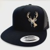 thepatriotspride.com Deer Hunter Gift Flat Bill Mesh Snapback Cap Hat