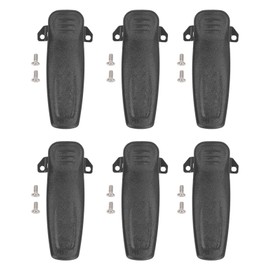 ciciglow 6Pcs Walkie Talkie Belt Clip, for HYT TC-610 TC-500S TC-508 TC-700 TC-780 Two Way Radio Belt Clip, Replacement Belt Clip, 6 Pieces Radio Belt Clips and 12 Screws, ciciglowpky7izaq0b
