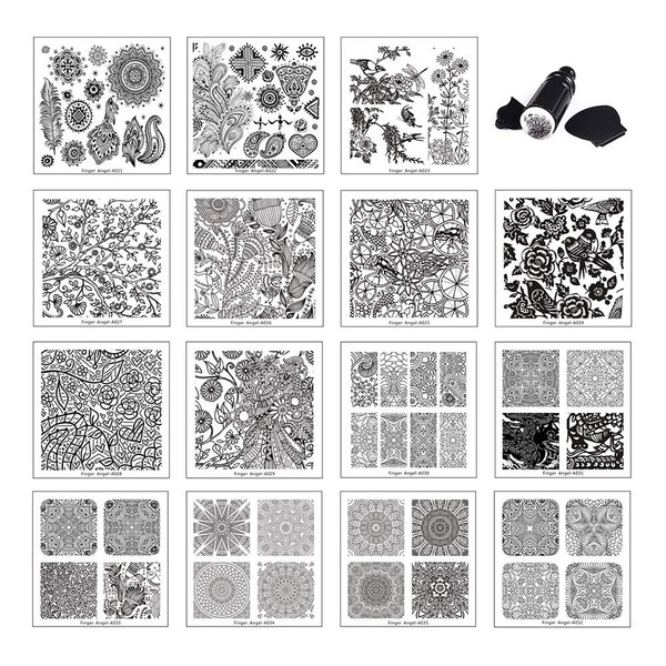 Beauty Leader 15 Pcs Stamping Nail Art Template Different Design