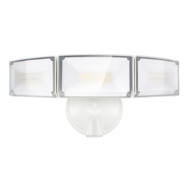 LUTEC 75W 8000LM Dusk to Dawn Outdoor Lighting, LED Flood Light Outdoor with Photocell, 5000K Daylight, IP65 Waterproof, LED Security Lights for Garage, Yard, Patio (White)