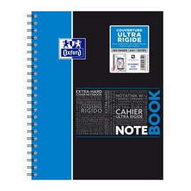 Oxford NoteBook A4 Spiral Bound Notebook + 160 Pages Large Squared Seyès Polypropylene Cover Assorted Colours
