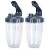24OZ Transparent Blender Cup Container Lid Set Replacement Fit for