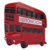 3Pcs Bus Fridge Magnet Red Bus Design Bright Colors Magnetic