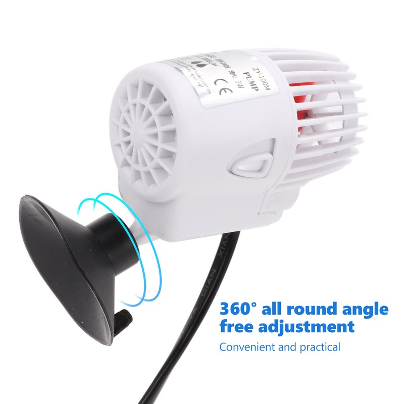 Aquarium Wavemaker Pump 360 Degree Rotation Fish Tank Powerhead Pump