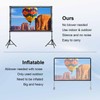 Projector Screen with Stand, OKEDUO 120 inch Foldable Indoor Outdoor
