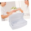 Healvian Transparent Lid Sterilizer Box for Nail Art Tools Durable