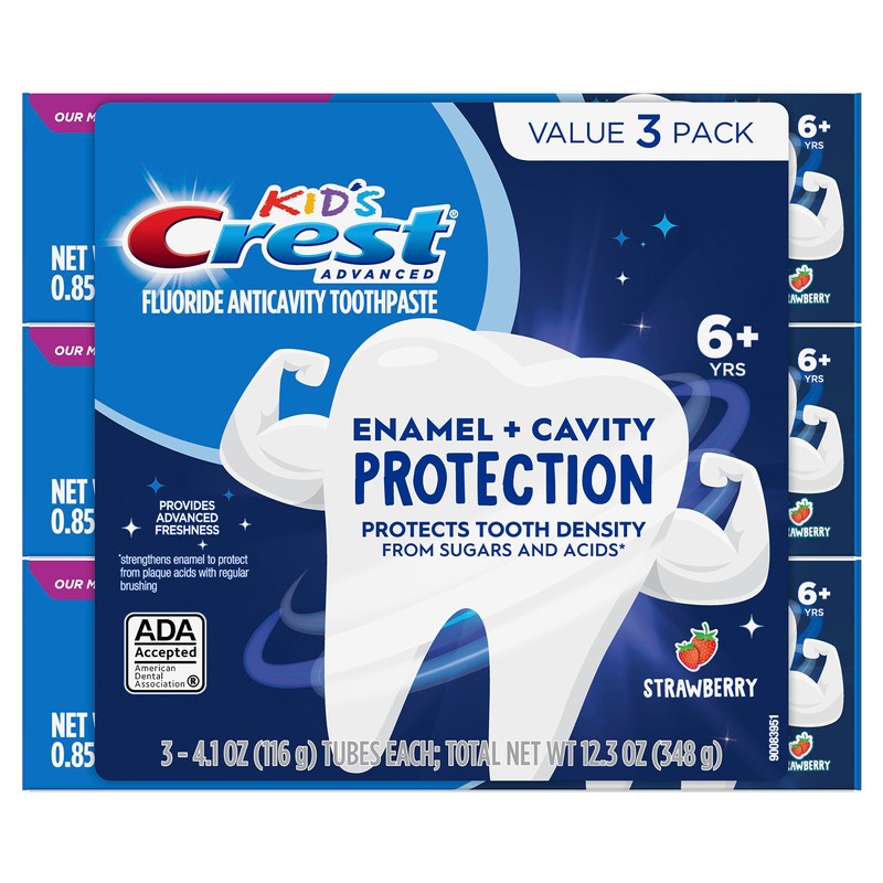 Crest Kids Enamel + Cavity Protection Toothpaste, 4.1oz (Pack of