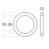 sourcing map Pack of 50 Nitrile Rubber O-Rings 13 mm