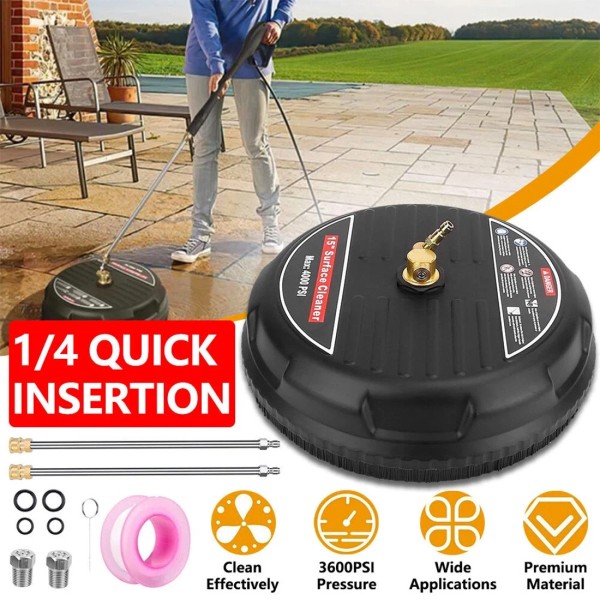 Unbranded 15 Inch Pressure Washer Surface Cleaner 4000PSI Power Washer