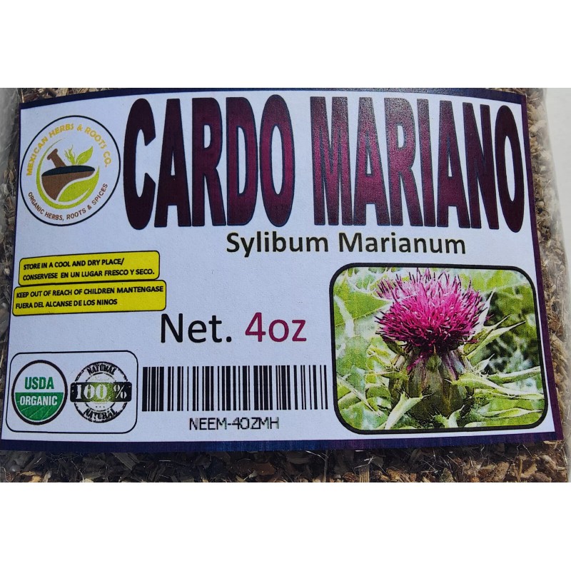 Mexican Herbs Cardo Mariano 4oz, Milk Thistle Herbs, Liver Cleanser