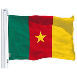G128 Cameroon Cameroonian Flag | 3x5 Ft | LiteWeave Pro Series Printed 150D Polyester | Country Flag, Indoor/Outdoor, Vibrant Colors, Brass Grommets, Thicker and More Durable Than 100D 75D Polyester