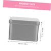 OFFSCH Frosted Iron Tea Tin Box with Lid Square Metal