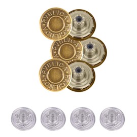 Trimming Shop 20 Pcs 19mm Long Lasting Studs Jeans Buttons for Jeans Jackets Skirts Bronze