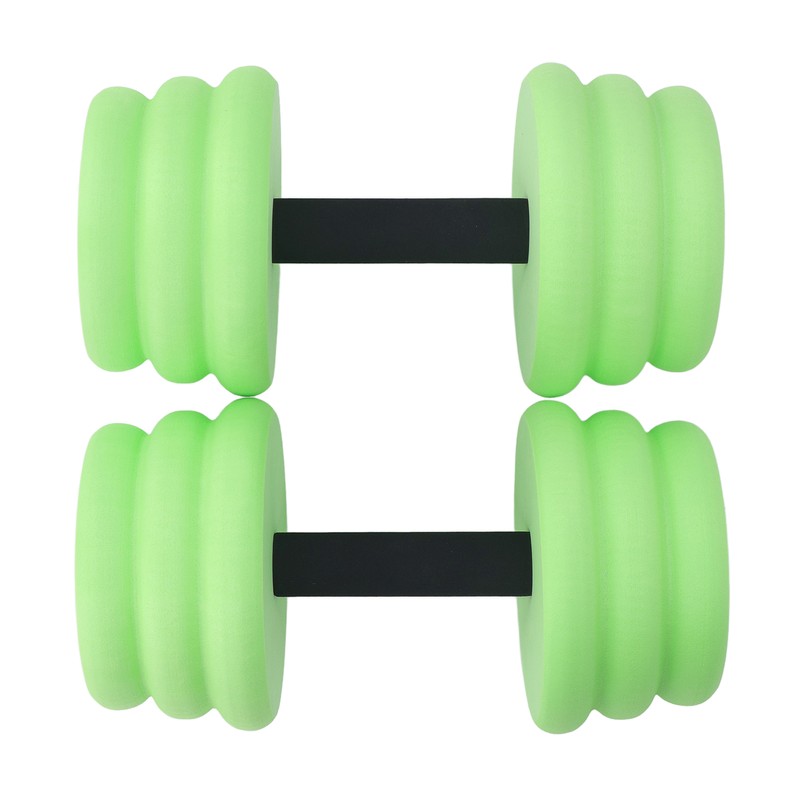 2pcs Floating Dumbbell EVA Thread Design Aquatic Exercise Dumbbell for