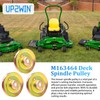 UP2WIN 3 Pack M163464 Mower Spindle Pulley Compatible with JD
