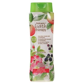 Belcam Bath Therapy Botanicals 3-in-1 Body Wash, Bubble Bath, Shampoo, Apple & Rose, 16.9 Fl Oz, 16.9 Fluid Ounce (pack Of 6)