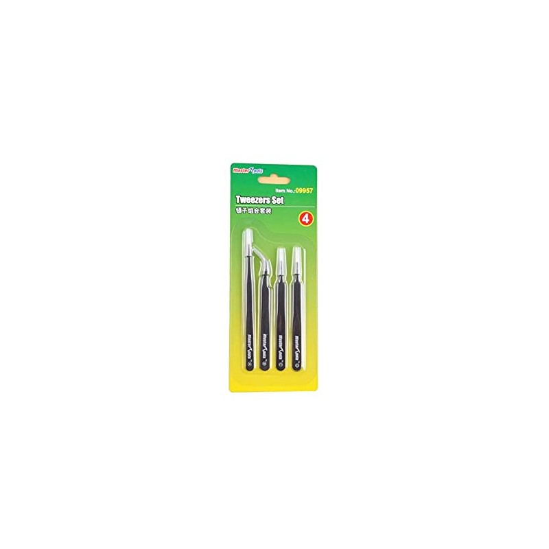 Master Tools 09957 – Model Making Accessories Tweezers Set, Grey
