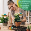 Plant Watering Globes Mushroom, Rainbow Gradient Color Glass Watering Bulbs,
