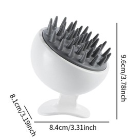perfeclan Scalp Massage Shampoo Brush Deep Cleaning Lightweight for All Hair Types Soft Pins Ergonomic Hair Scrubber for Family Gift