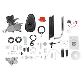 100cc Bicycle Motor Kit 36 Teeth 2-Stroke Petrol Engine for Bicycle, CDI Ignition Air Cooling Motorised Bicycle Conversion Kit for 26-28 Inch V-Frame Mountain Bike, 45 km/h 2L Tank