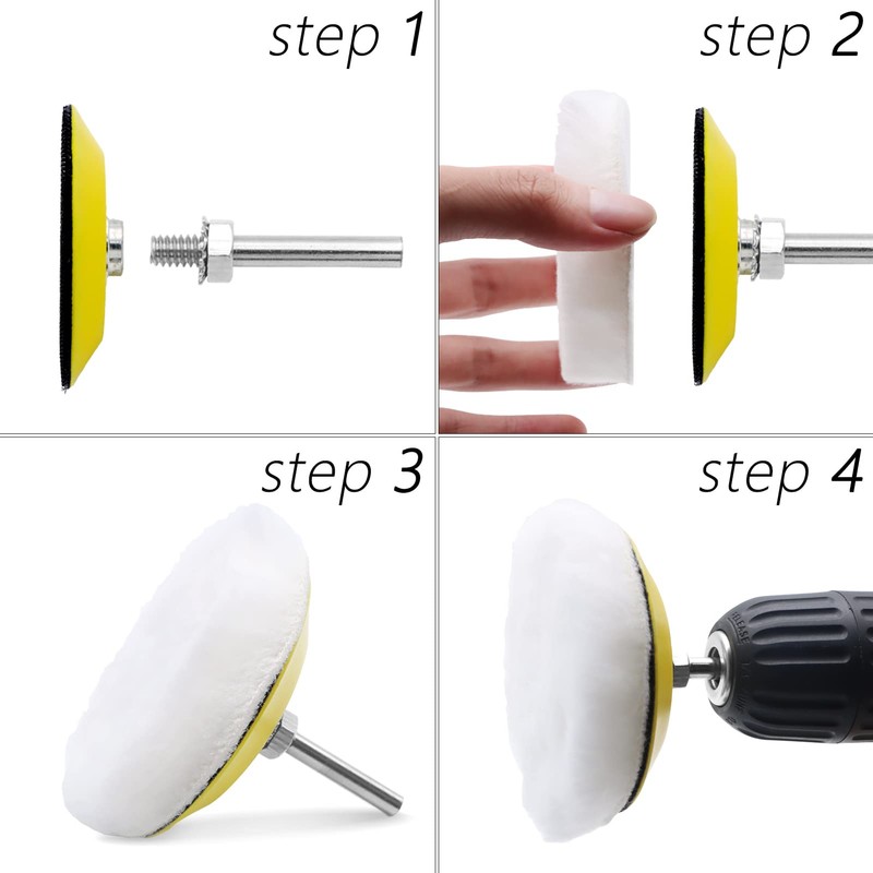 VIBRATITE Car Headlight Restoration Kit, 3 Inch Car Polishing Sanding