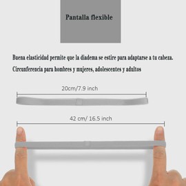 GeorgeX Diadema Deportiva 6 Paquete Diadema Deportiva Antideslizante Banda para la Cabeza Elástica Ligas Deportivas para Cabello Banda para Sudor para Correr Yoga para Mujeres y Hombres