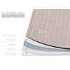 Elan Cutting Mat A4 Black and Taupe, 5-Layer Cutting Mat,