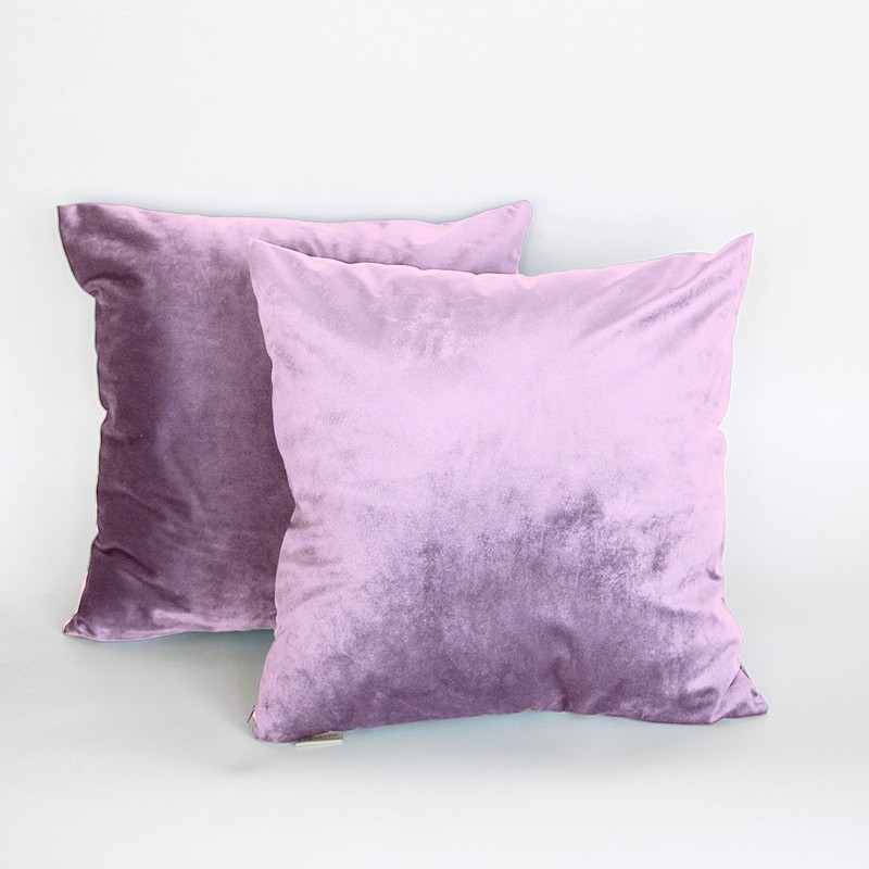 Set of 2 Soft Velvet Cushion Covers 45 x 45