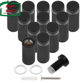 Luomorgo 12 Pcs 1/2" X 1.18" Stainless Steel Standoff Screws, Wall Sign Standoff