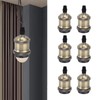 6 Pcs Lamp Holder Metal E26 E27 Screw Retro Lighting