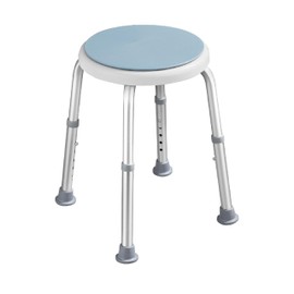 PUFFIO Free Assembly Adjustable Swivel Shower Stool and Bathtub Seat with Anti-Slip Rubber Tips for Safety and Stability with Swivel Seat