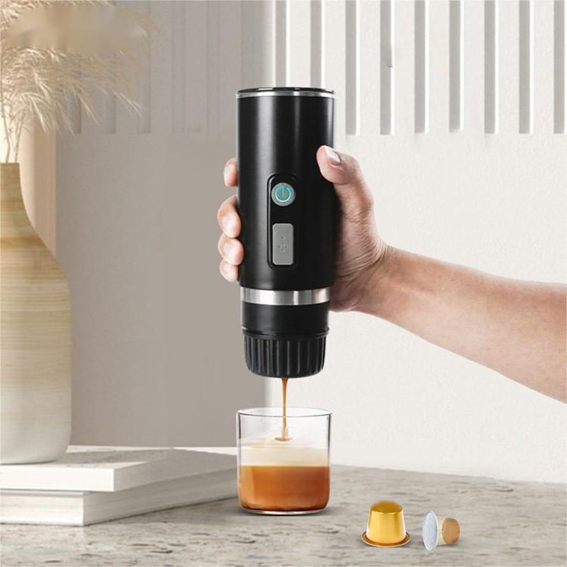 Portable Coffee Maker 15bar ABS Capsules Ground Coffee Extraction Electric