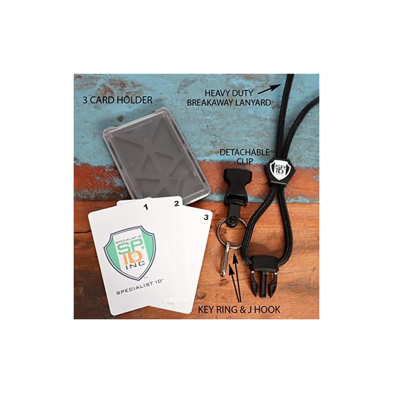 Soporte De Identificación Vertical De Tres Tarjetas Con