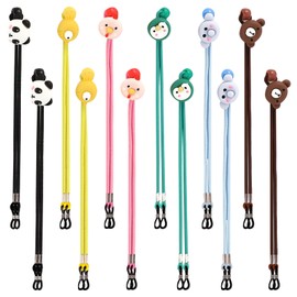 MLPKOI Pack of 12 Glasses Straps for Boys and Girls, Multifunctional Glasses Chain, Adjustable Mask Chain, Glasses Strap Children, Glasses Strap Baby, Sunglasses Strap, Glasses Cord, Sport