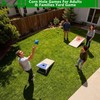 Pointyard Portable Cornhole Board Set - Foldable Aluminum Frame Cornhole