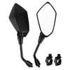 Hotiko Universal Motorcycle Mirrors 10mm with 22mm Handlebar Mount Clamps