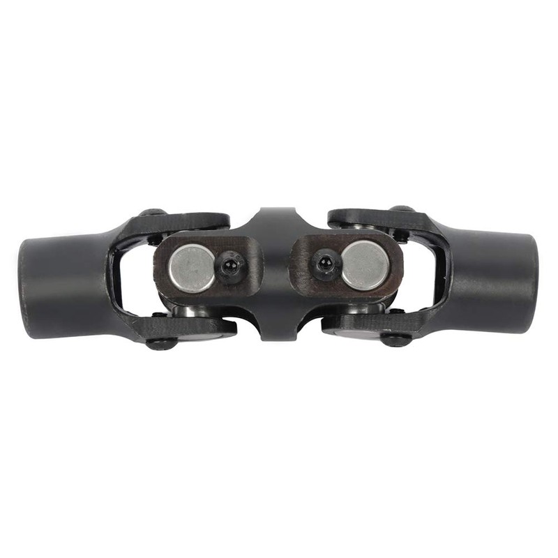 OCPTY Black Universal Steering Shaft U-Joint Coupler 3/4" Round *