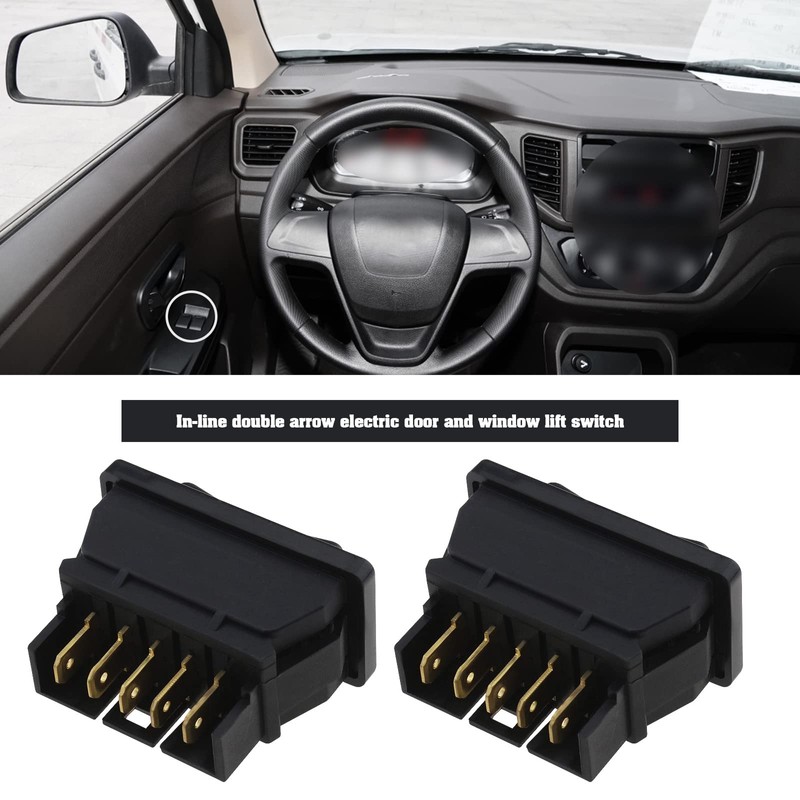 SING F LTD 5PCS 5-Pin DC12V 24V 10A DPDT Car