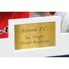 12x8 A4 Signed Ian Wright Dennis Bergkamp Arsenal Autographed Autograph