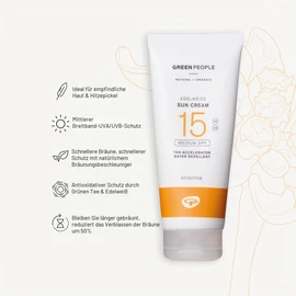 Green People Sun Lotion SPF15 with Tan Accelerator (200Ml)
