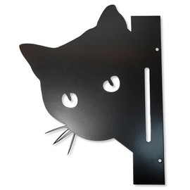 Lezalic Gardening Figurine Ornaments Iron Plate Object Gardening Animal Interior Wood Deck (Cat)