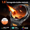 LEMFO Military Smartwatch Men's 680 mAh / 1.6 Inch AMOLED