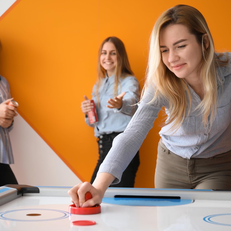 SereneLife Air Hockey Table Accessories Set, Includes 8 Pucks and